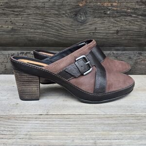 Clarks Artisan NEW!! Gallery Open, Retro Boho, 70's Inspired, Comfort Mule 9.5M